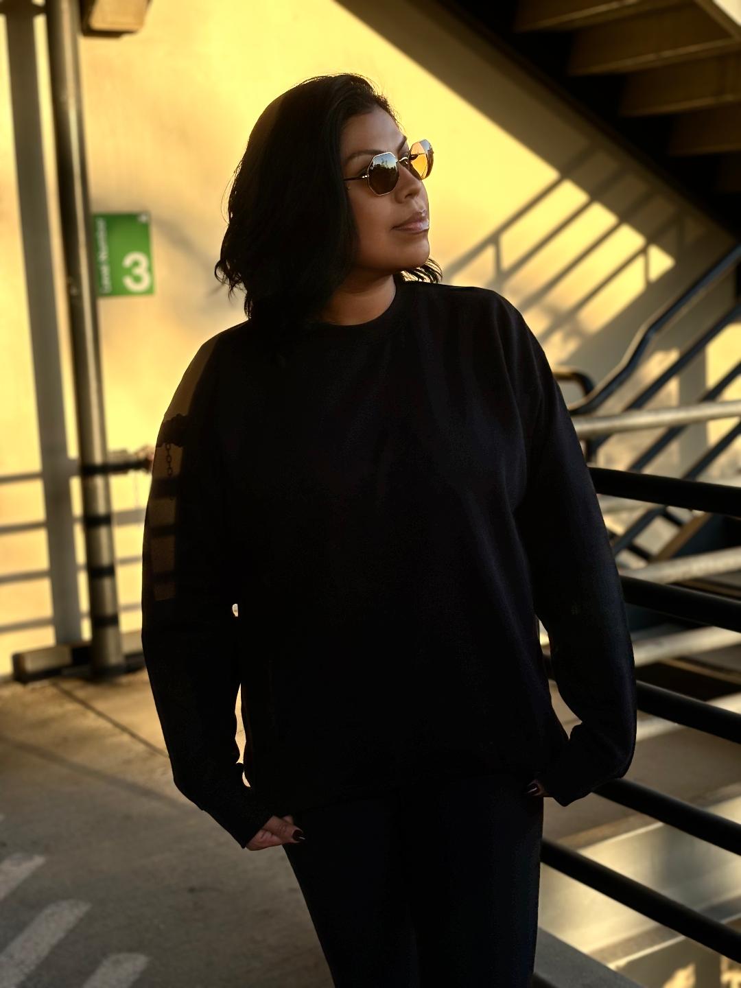 nail tech graphic sweatshirt