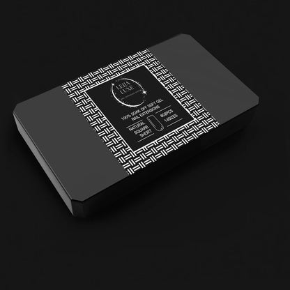 Soft Gel Nail Extension Tips, Natural Short Square